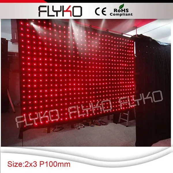 2 2x3m p10 led video curtain 3