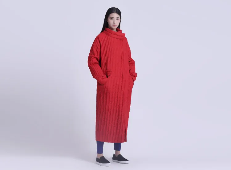 IRINAY013 дизайн красный цвет зимнее пальто Верхняя одежда свободный длинный макси белый пуховик для женщин