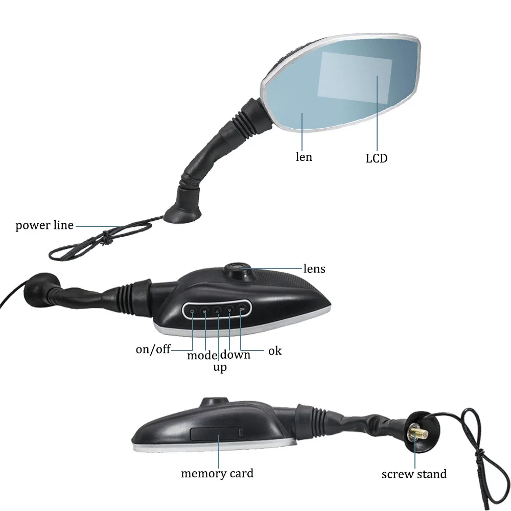 HGDO 2018 Новый 2 4 inch мотоцикл Регистраторы FHD1080P двойной Камера s DVR Видеорегистраторы