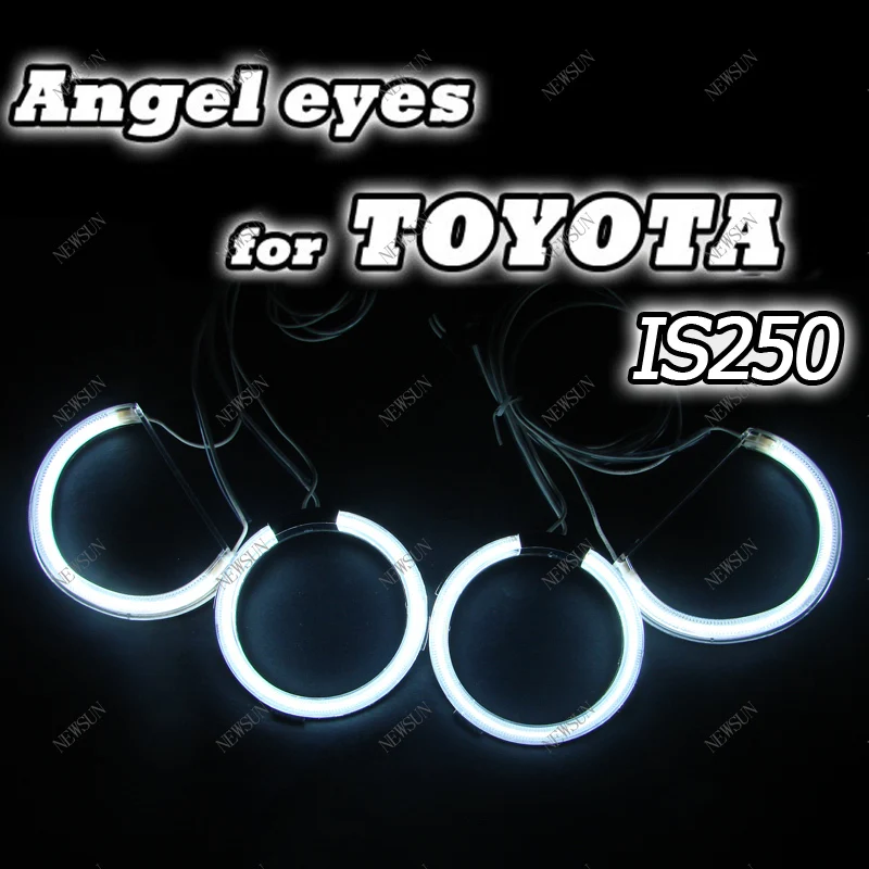 

High quality 7000k ccfl angel eyes halo rings kit for Toyota IS250 auto ccfl angel eye car light free shipping