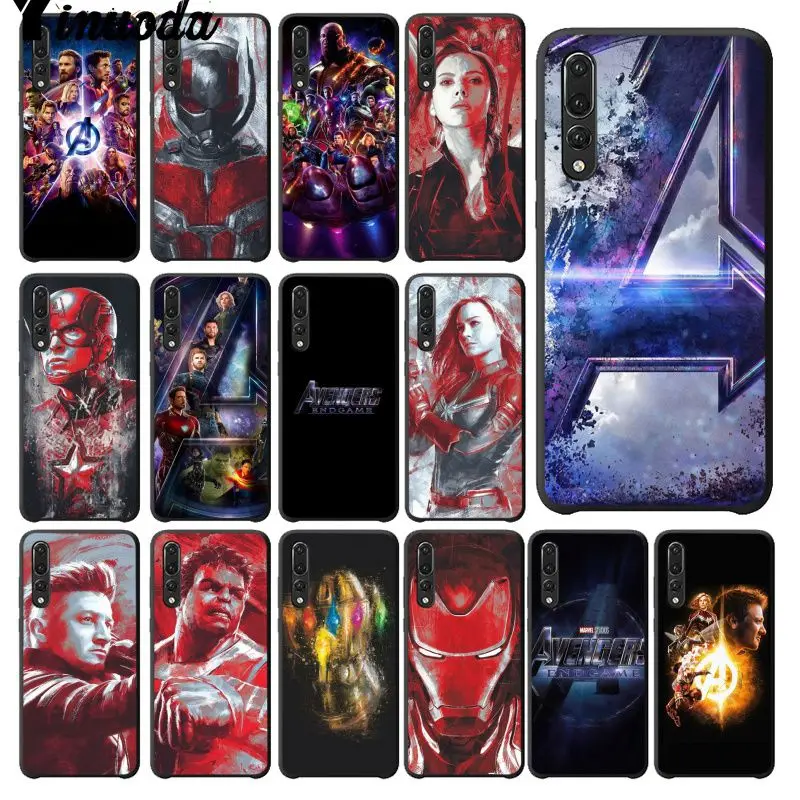 

Yinuoda Marvel avengers endgame TPU black Phone Case Cover Shell for Huawei P9 P10 Plus Mate9 Mate10 Lite P20 Pro Honor10 View10