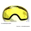 GOG-201 Lens Yellow Graced Magnetic Lens For Ski Goggles Anti-fog UV400 Spherical Ski Glasses Night Skiing Lens ► Photo 1/6