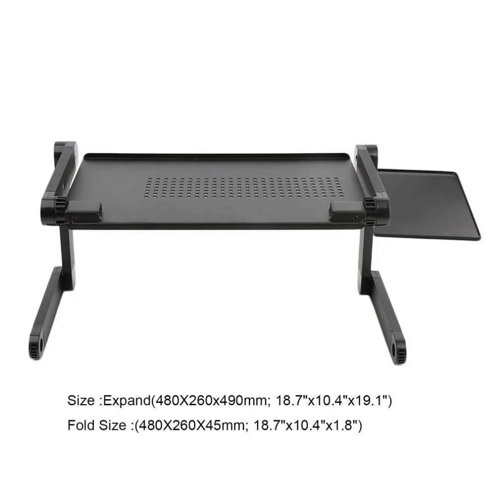 48cm*26cm Foldable Adjustable Laptop Dormitory Bed Table Stand Lap Sofa Bed Tray Computer Notebook Desk Laptop Table Desk