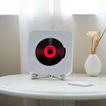 Wall mounted cd player surround som rádio fm bluetooth usb mp3 disk leitor de música portátil controle remoto estéreo alto-falante casa