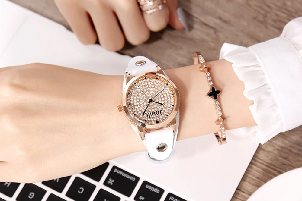 wooden metal fashion & casual children multicolor quartz wristwatches crystal luxury women  gender4
