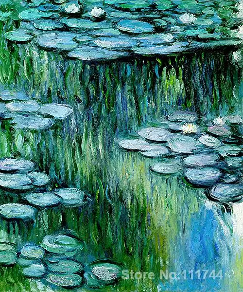 

Handmade Oil Painting Nympheas by Claude Monet Reproduction decorative art High quality