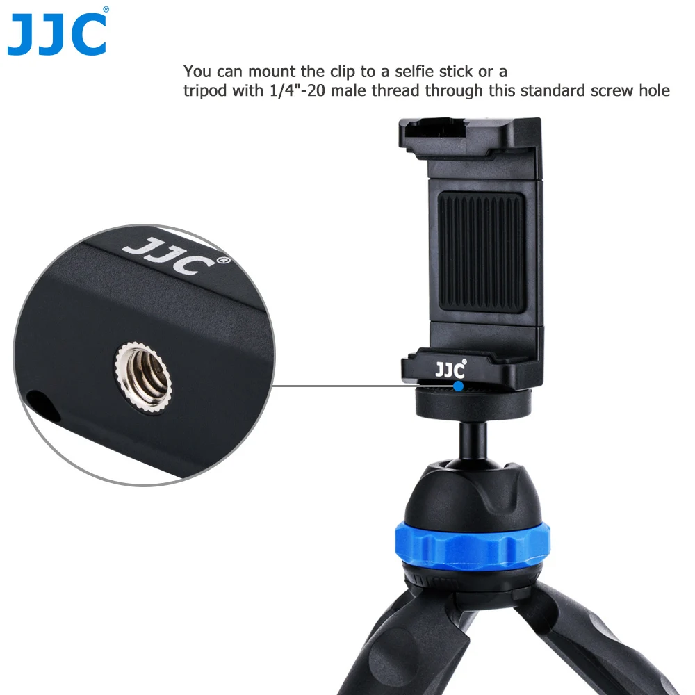 JJC Smart Phone Clip 56 105mm Adjustable Selfie Stick Phones Holder for iPhone/HUAWEI/MI/Samsung|Селфи-моноподы| |