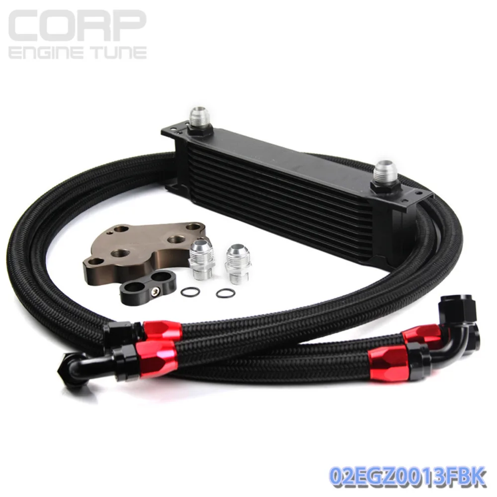 10 Row Engine Oil Cooler Relocation Kit For BMW Mini Cooper