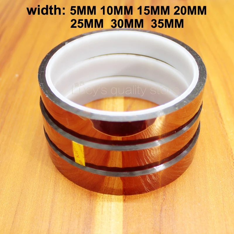 

30m Gold Finger High Temperature Insulating Adhesive Tape Polyimide Brown Industrial 20mm Wide For 3d Printer