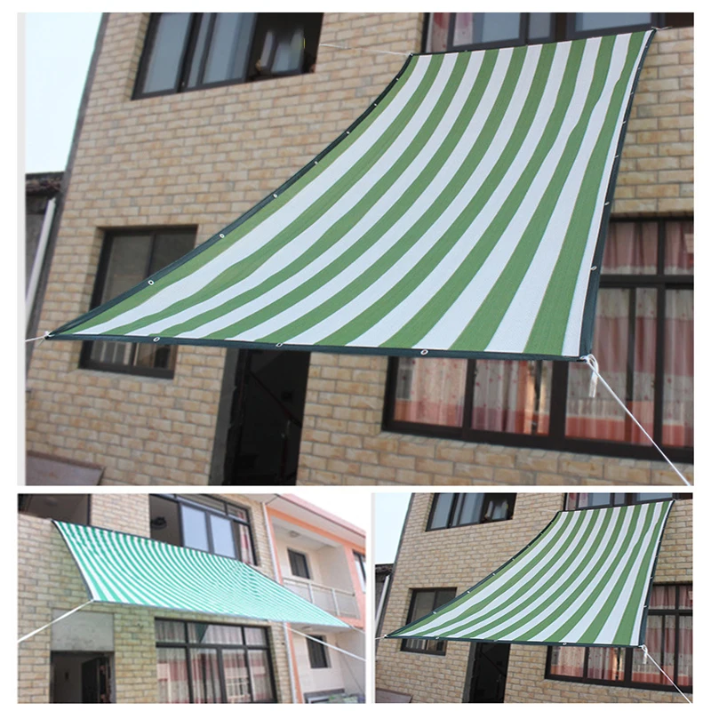 

Green+White Shading Net Suitable For Home Garden Balcony And Other Sun Protection Shades 2*2M Shade Net