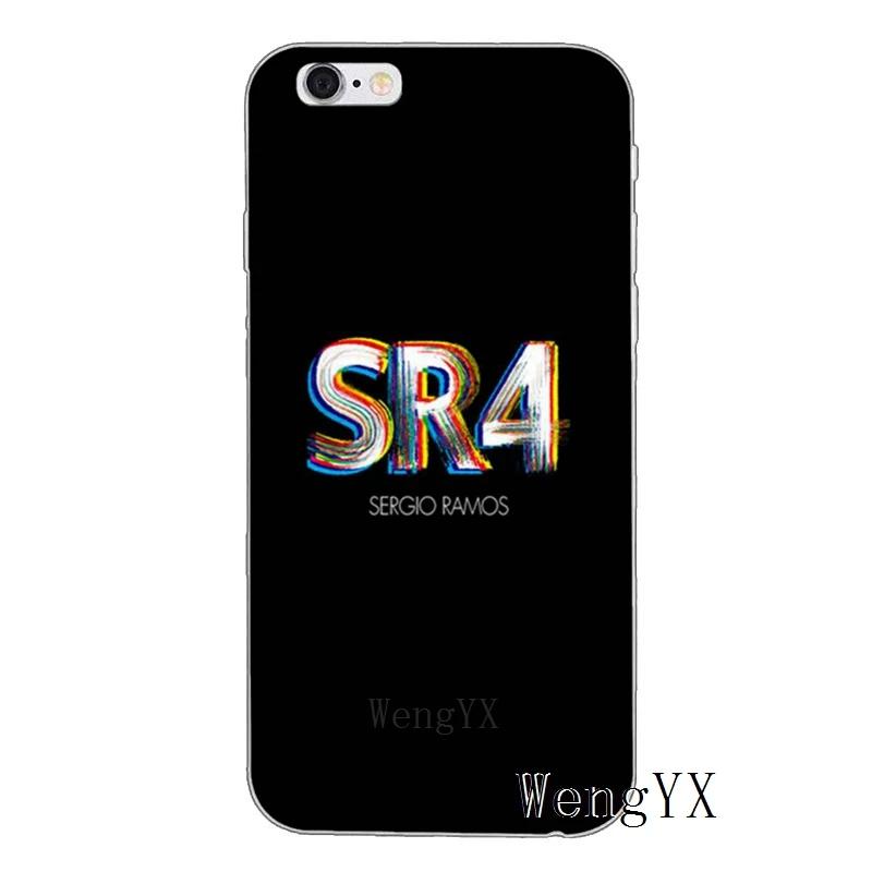 Серхио Рамос SR4 футболист для iPhone X XR XS Max 8 7 plus 6s 6 plus SE 5S 5c 5 4S 4 iPod Touch чехол мягкий чехол телефона