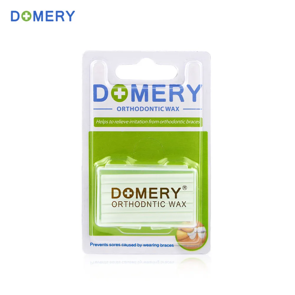 

Domery 5pcs/box Dental Orthodontic Wax Mint Scent Oral Hygiene Tool for Relieving Gum Irritation pain