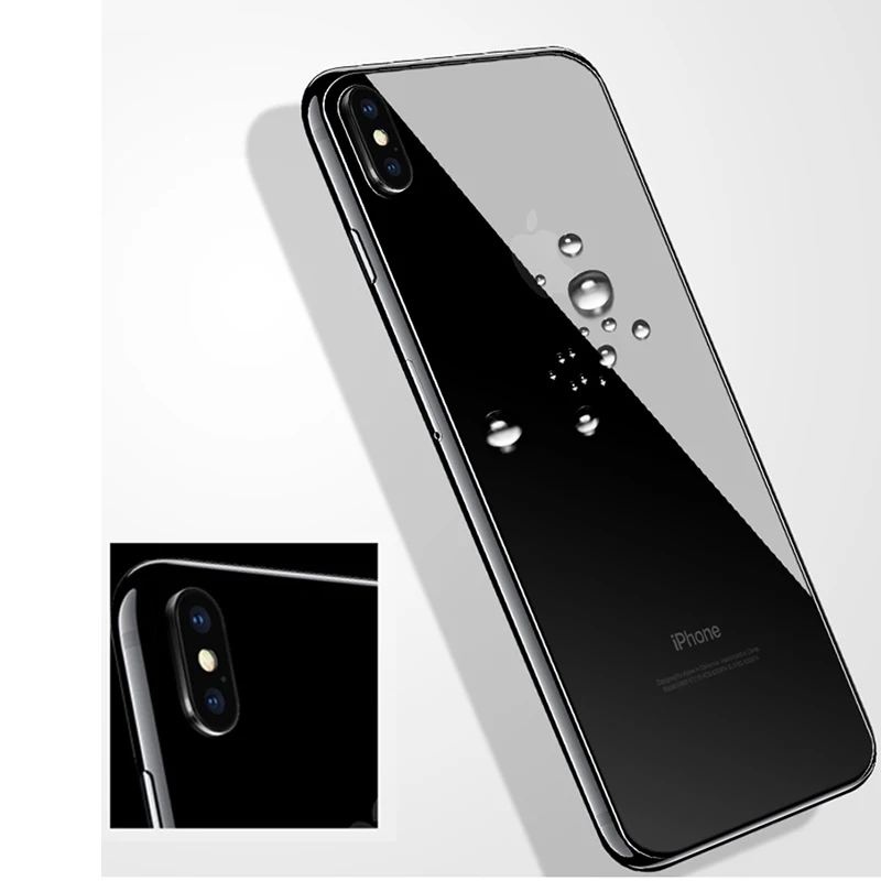 9 H задняя крышка из закаленного стекла для IPhone X 8 7 6 S Plus iphone7 XS XR plus Защитная пленка