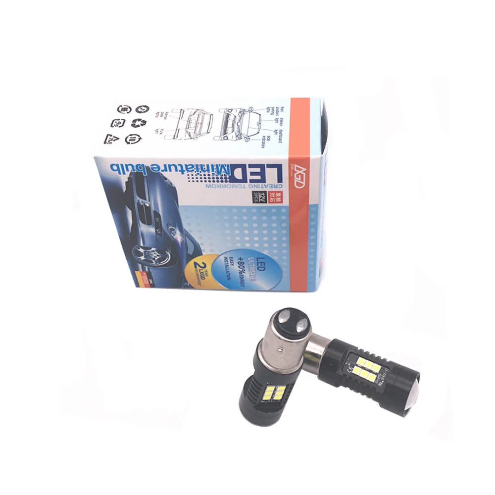 2PCS 12V 24V 1157 BAY15D Led Light P21 5W Car Backup Bulbs 21 3030SMD Auto Leds