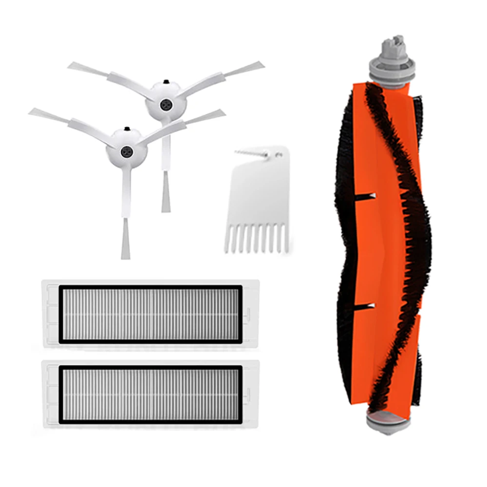 5PCS Set For Xiaomi Mi Robot Vacuum Economic Smart Cleaner Accessories Invisible Wall Side Brushes Filter Rolling Bush - Цвет: 1