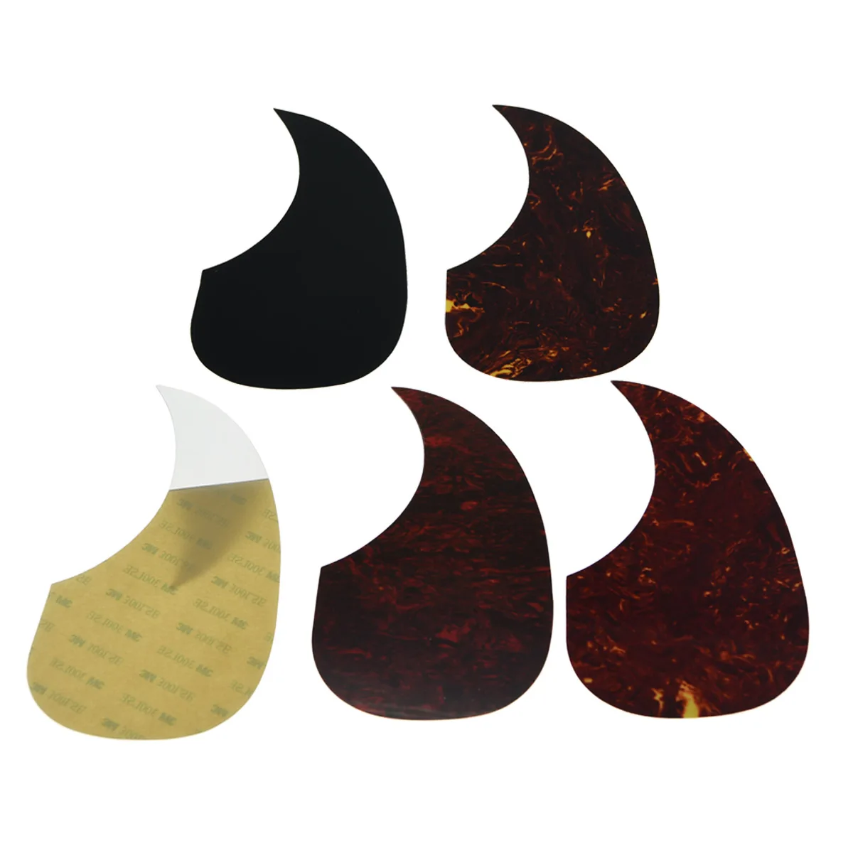 TOYANDONA 10pcs Self-adhesive Guitar Pickguard For Acoustic Guitar Impact Scratch Plate Lightweight Decorative Pickguards Water Drop Shape Design For