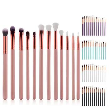 

Eldridge 12Pcs Makeup Brushes Set Pro Rose Gold Eye Shadow Foundation Powder Make Up Brush Cosmetic Beauty Tool Kit