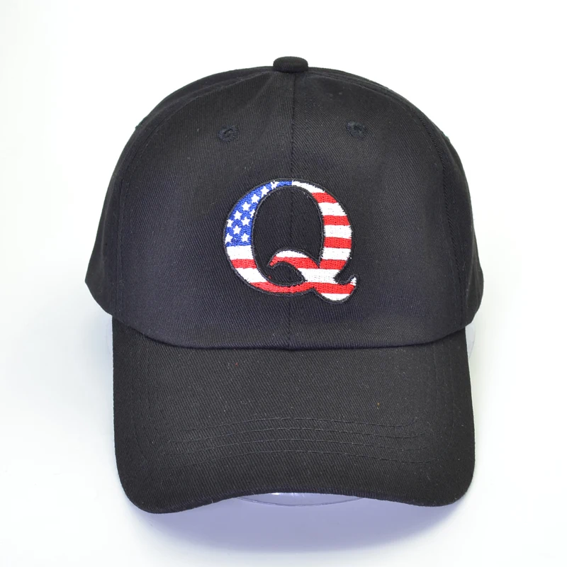 Q Флаг США шляпа c вышивкой, для отца WWG1WGA на спине бейсбольная кепка трендовый Американский политический большое Пробуждение snapback шляпы