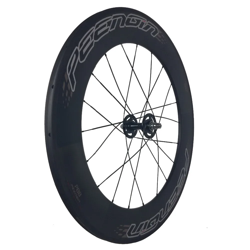 Sale UCI test/EN standard manufacturer sale 88mm carbon fixed gear clincher Wheels U shape tubular rim track bike wheelset 25mm wide 7 Sale UCI test/EN standard manufacturer sale 88mm carbon fixed gear clincher Wheels U shape tubular rim track bike wheelset 25mm wide 7