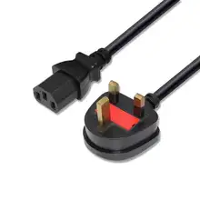 Кабель питания переменного тока стандарта Великобритании 1,2 м удлинительные кабели универсальный кабель тока сетевой шнур адаптера свинцовые провода для зарядки ПК ноутбука