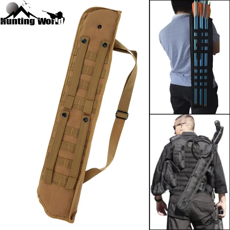 Alça de Ombro Tiro com Arco Quiver para a Caça Tático Shotgun Molle Bainha Rifle Proteção Mochila Acolchoado Case Airsoft Caza 29
