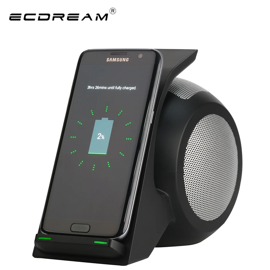 WN1 Multi Function 15W Qi Wireless Charger Pad with Portable Bluetooth