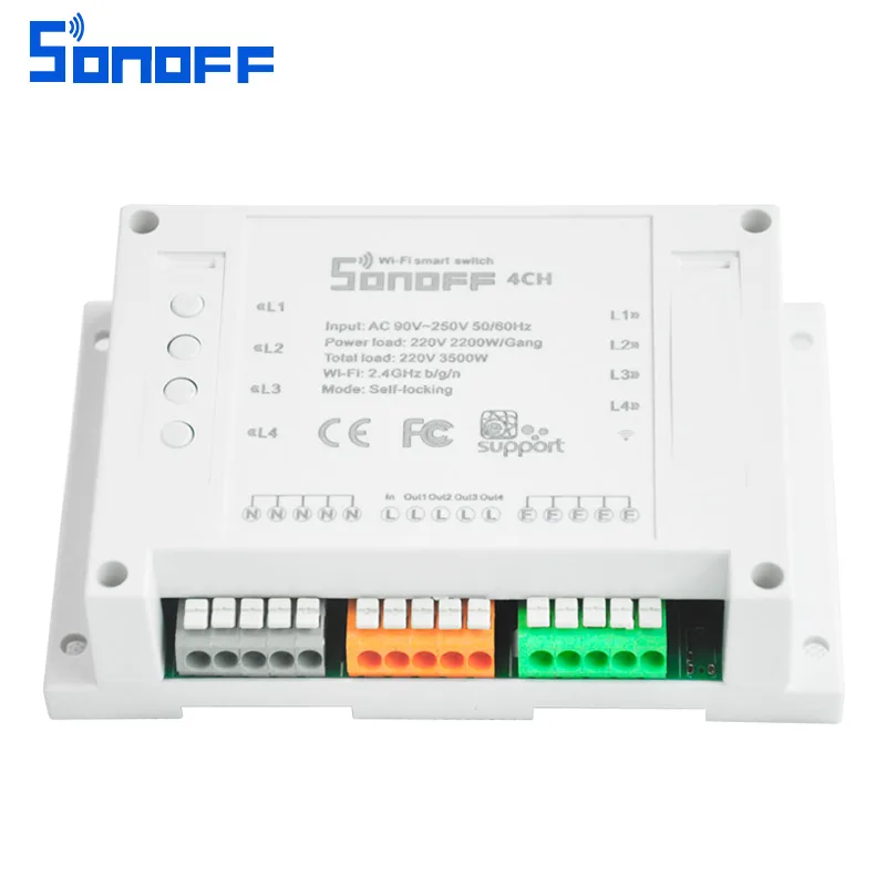 Sonoff 4CH модули автоматизации wifi переключатель умный беспроводной вкл/выкл пульт