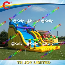 По морю надувная горка/волнистая форма дизайн надувная сухая горка для наружной игровой площадки/Коммерческая большая горка для взрослых