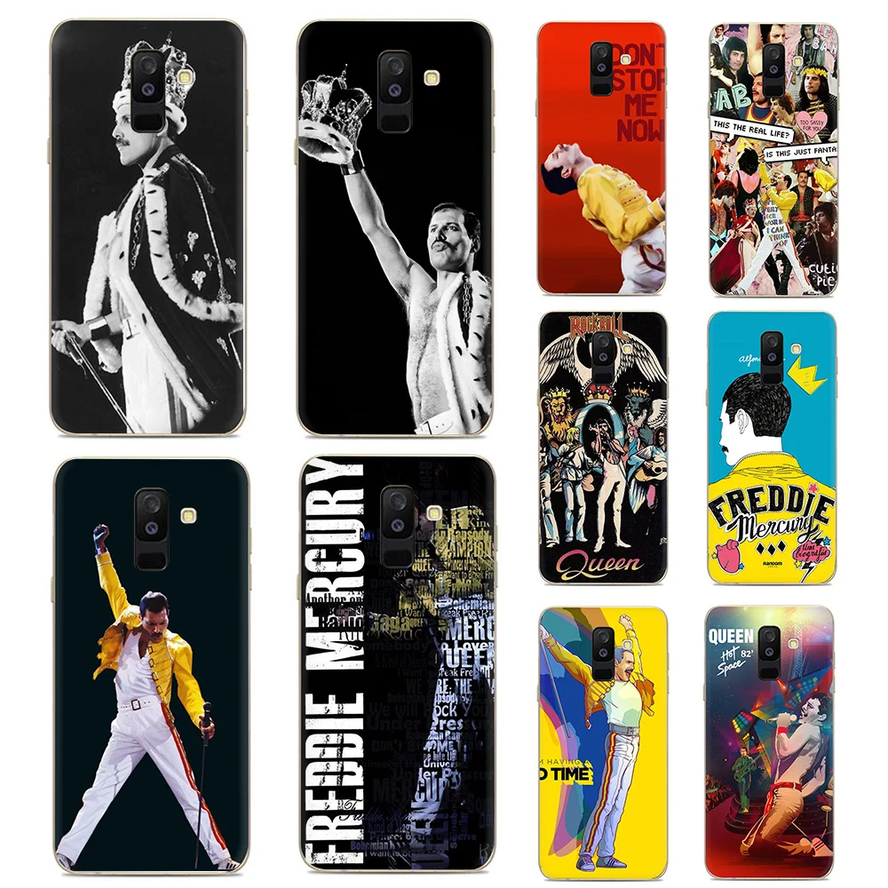 

Queen Freddie Mercury Soft Silicone phone case for Samsung A3 A5 2016 2017 A6plus 2018 S6 S7 Edge S8 S9 plus Note 8 9