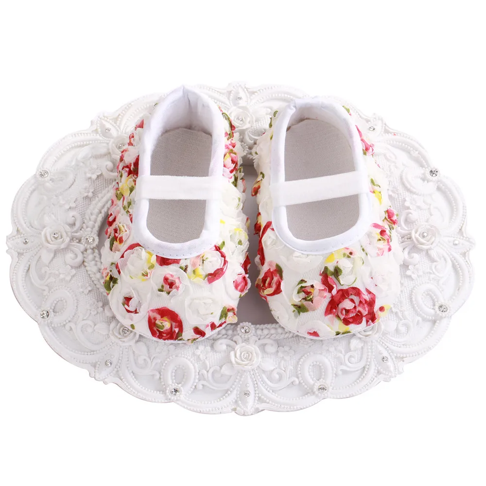 2016 Toddler New Girl Infant Baby Shoes Brand Lace Shoes Embroider