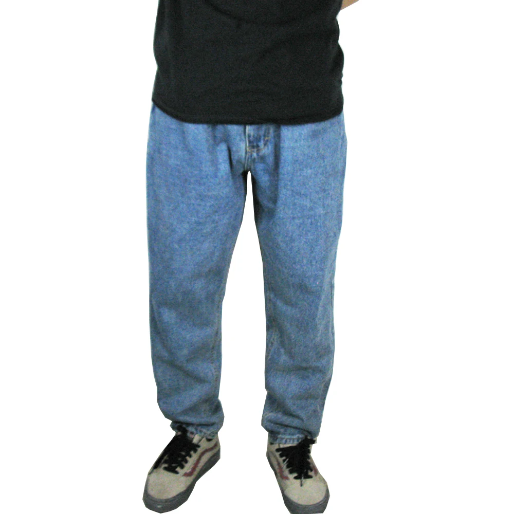 

high quality 2018 Loose Jeans oversize Long Design Mens Casual Pants Hip hop Streetwear Trousers New Fashion Full Length Jeans