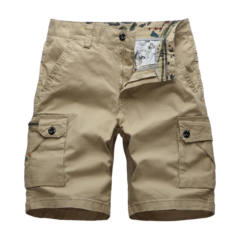 

CHUQING 2019 New Men's Tooling Shorts Street Fashion Casual Large Size Multi-pocket Five-point Shorts