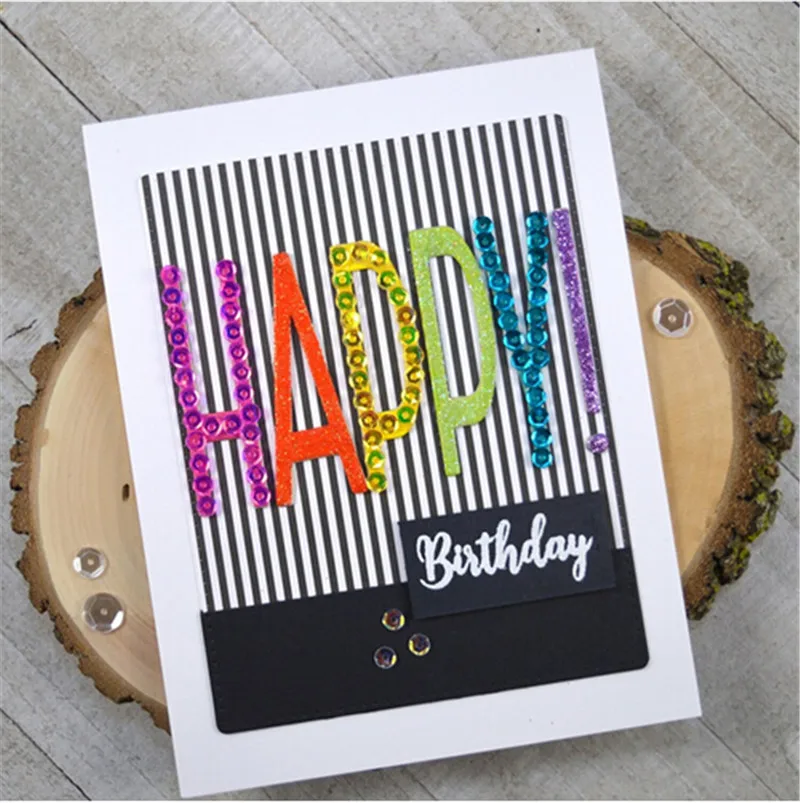 

26pcs/Set Large Letters A-Z Alphabet Metal Cutting Dies For Photo Album Decorative Embossing DIY Paper Cards Dies pop Cutting