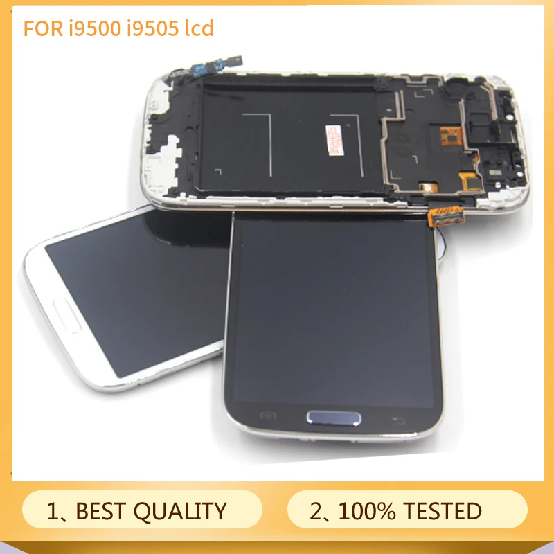 Высокое качество ЖК дисплей для samsung Galaxy S4 i9500 i9505 i337 сенсорный дигитайзер экран +