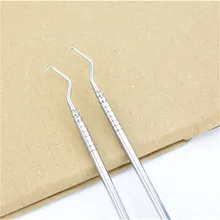 1 шт. двойные концы стоматолога зубы чистая гигиена проводник зонд крюк выбрать из нержавеющей стали стоматологический инструмент продукты