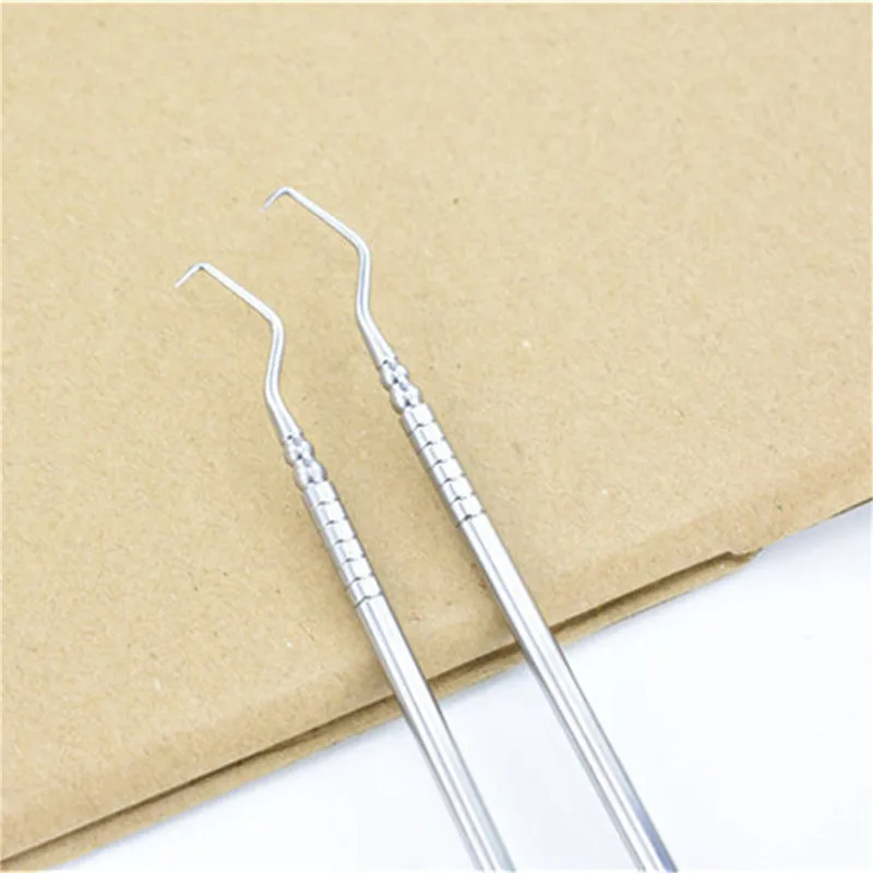 1pcs Double Ends Dentist Teeth Clean Hygiene Explorer Probe hook Pick Stainless Steel Dental Tool Products