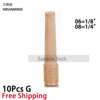 

10Pcs/lot G 1/8 1/4 Air silencer Filter Muffler Pneumatic Brass Fitting Exhaust Series For Compressed Air Water NBSANMINSE