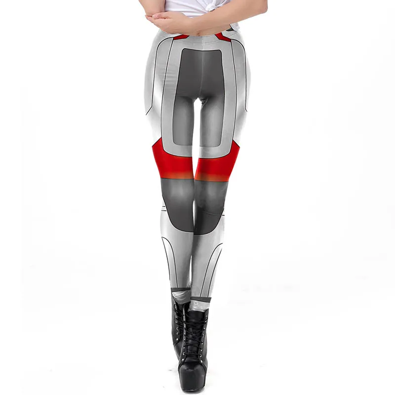 New Adults Women Avengers Endgame Advanced Tech Cosplay Pants Tights Elastic Legging Superhero 3D Printing Pants