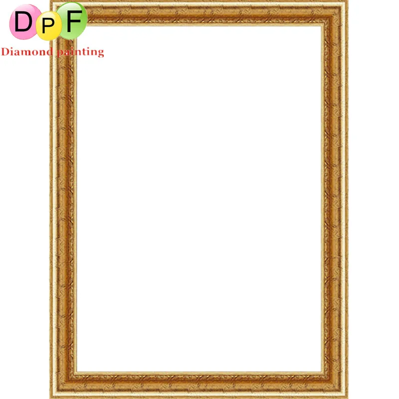 DPF 5D круглая алмазная живопись вышивка крестиком разы с деревянной рамкой