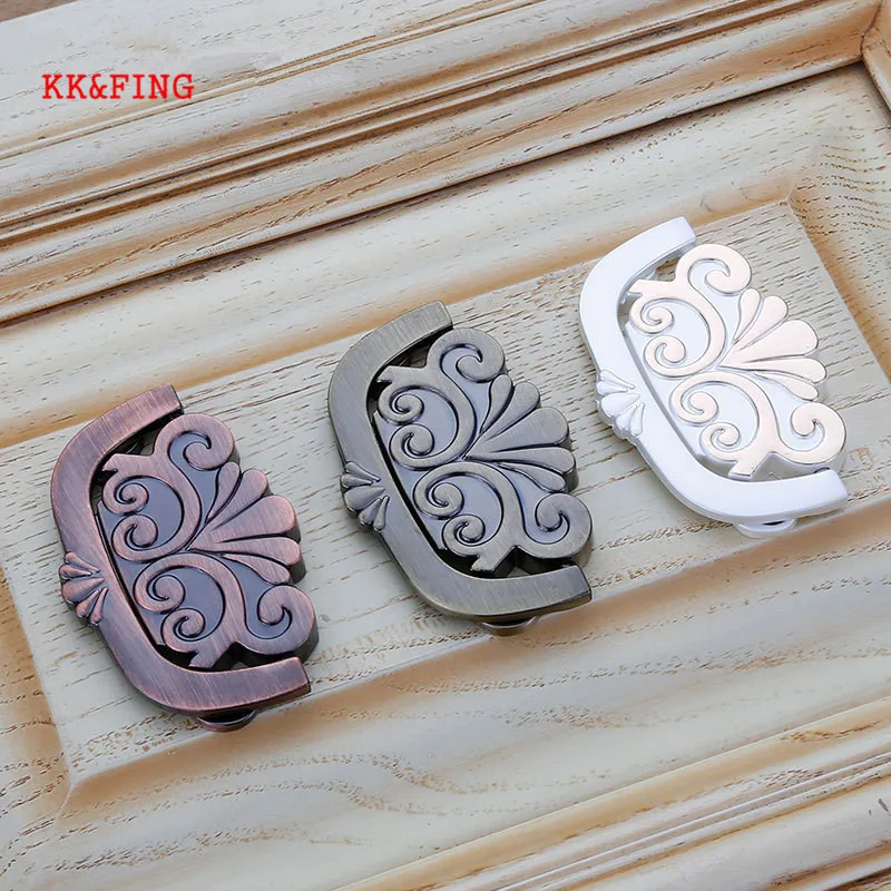 

KK&FING Antique Cabinet Handles Vintage Furniture Handle Drawer Knobs Wardrobe Cupboard Pulls Kitchen Furniture Hardware