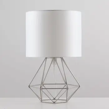 

Modern retro polyhedron LED Table Lamps living room bedroom desk bedside EU plug switch line E27 tafel lamp