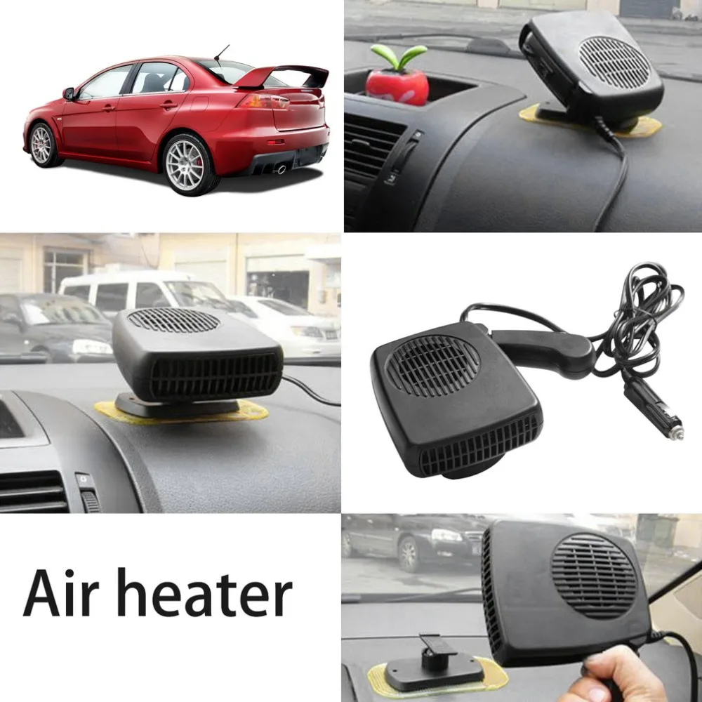 New Portable Car Auto Air Heater Electric Heating Fan Demist& Defrost Noise-free Warm Air Blower for 12V Vehicle