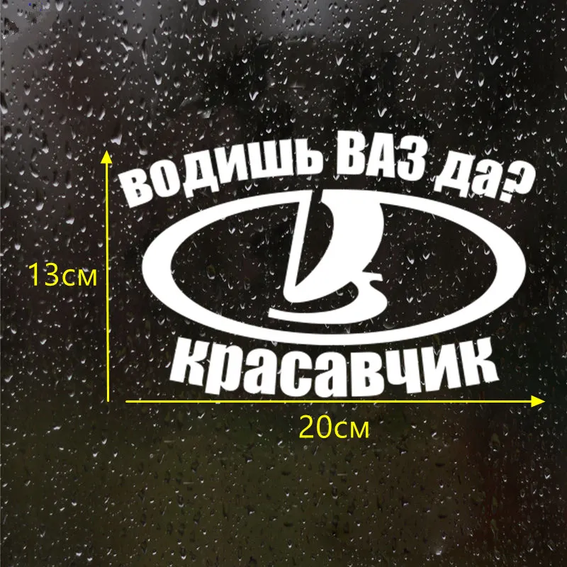 CS 521#13*20см Наклейка Водишь ваз водонепроницаемые наклейки на авто машину наклейка