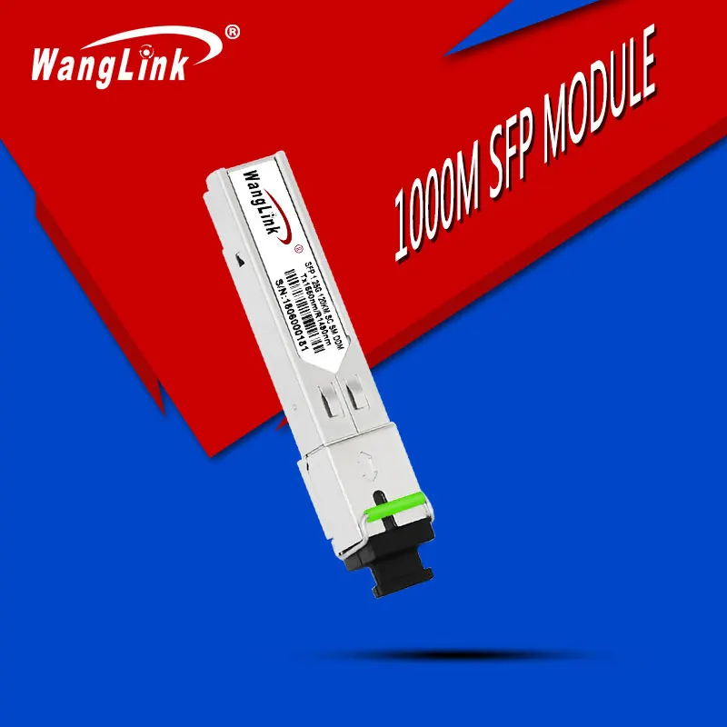 

Wanglink 1.25G SFP Optical Module smf 1490nm/1550nm 120KM compatible with cisco sfp SC transceiver optical