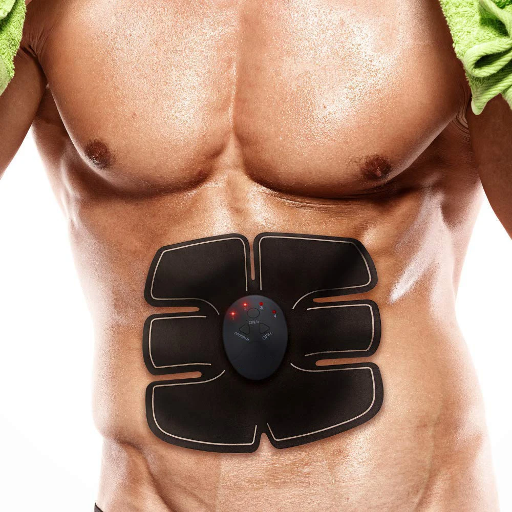 Zacro Abdominal Machine Ems Abdominal Muscle Trainer Vibration Fitness Machine for Exercise Myostimulator Slimming Belt Unisex