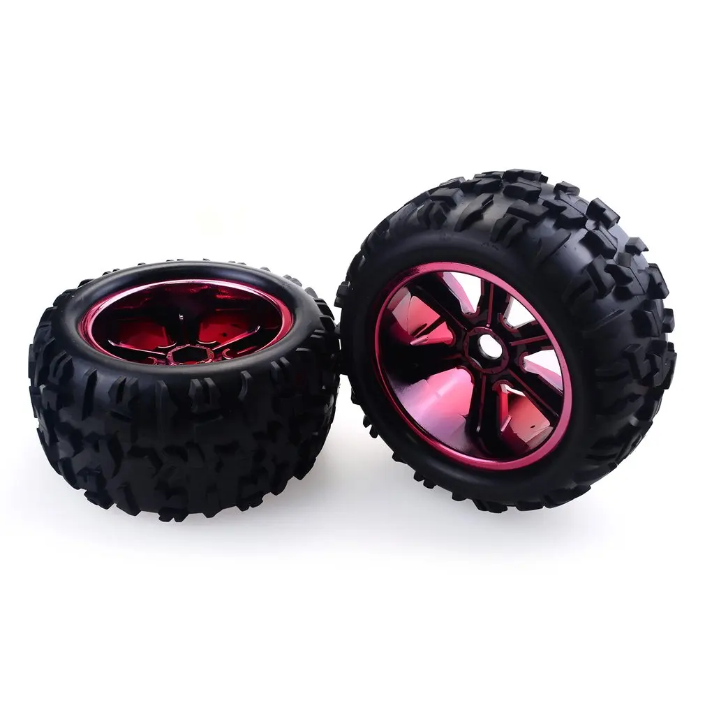 

2PCS RC Car Wheel Rim Tire for HPI,HSP Savage,XS,TM Flux,MT,ZD Racing,LRP 1/10 Truggy Monster Truck Rubber Tyre 12mm Hex