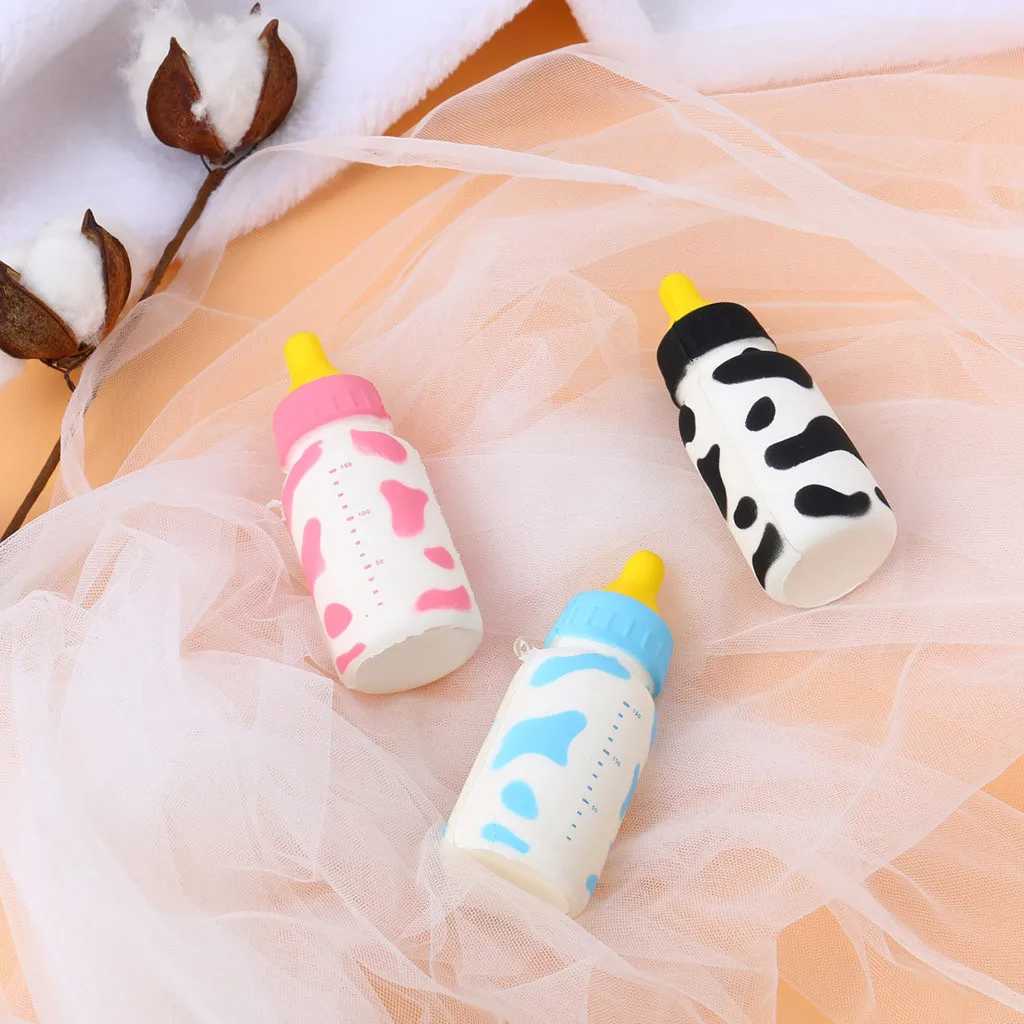 

Cute squishy toys stress reliever Feeding Bottle Cat Fruit Scented Slow Rising Squeeze Stress Relief Toys Collect Gift L525