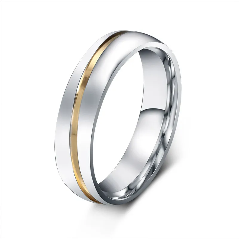 ZORCVENS новые модные обручальные кольца для пар кольцо из нержавеющей стали с AAA+ CZ камнями ювелирные изделия никогда не выцветают