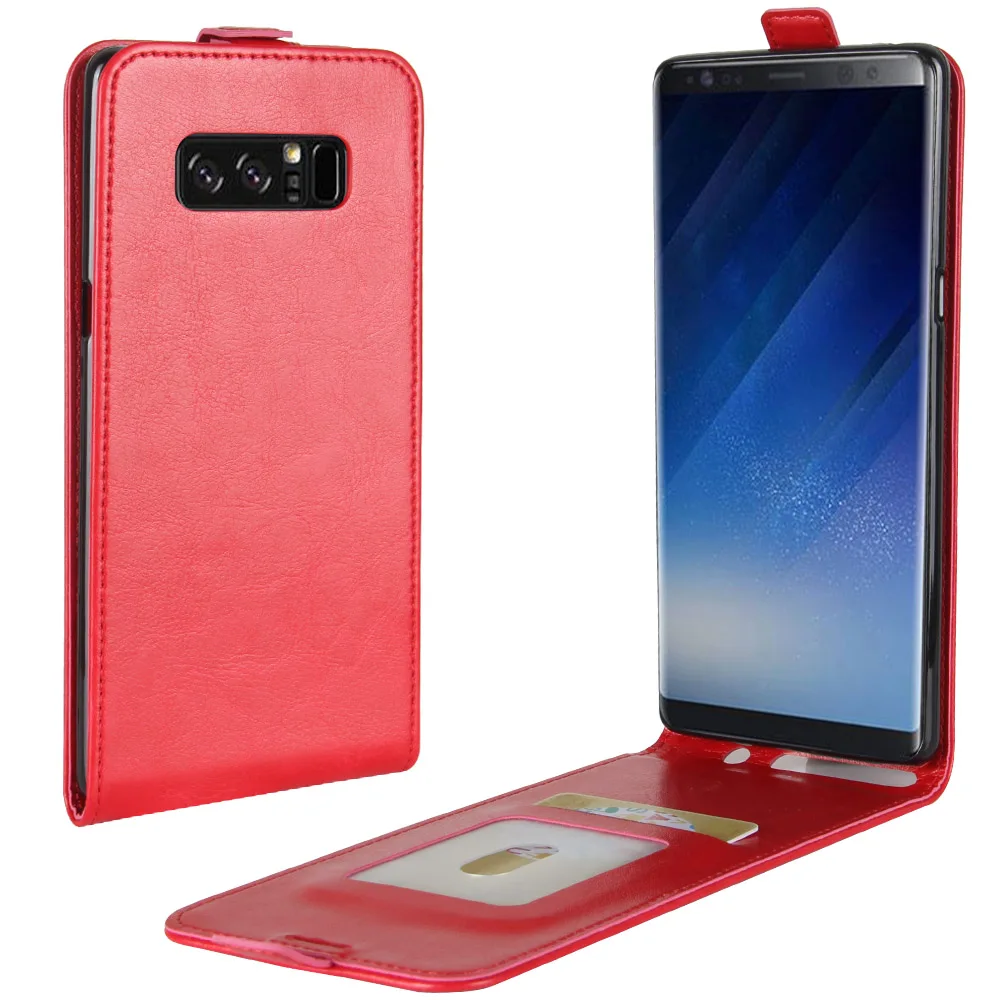 Note8 чехол для Samsung Galaxy Note 8 вниз открытый стиль чехлы Флип Кожа толстые твердые