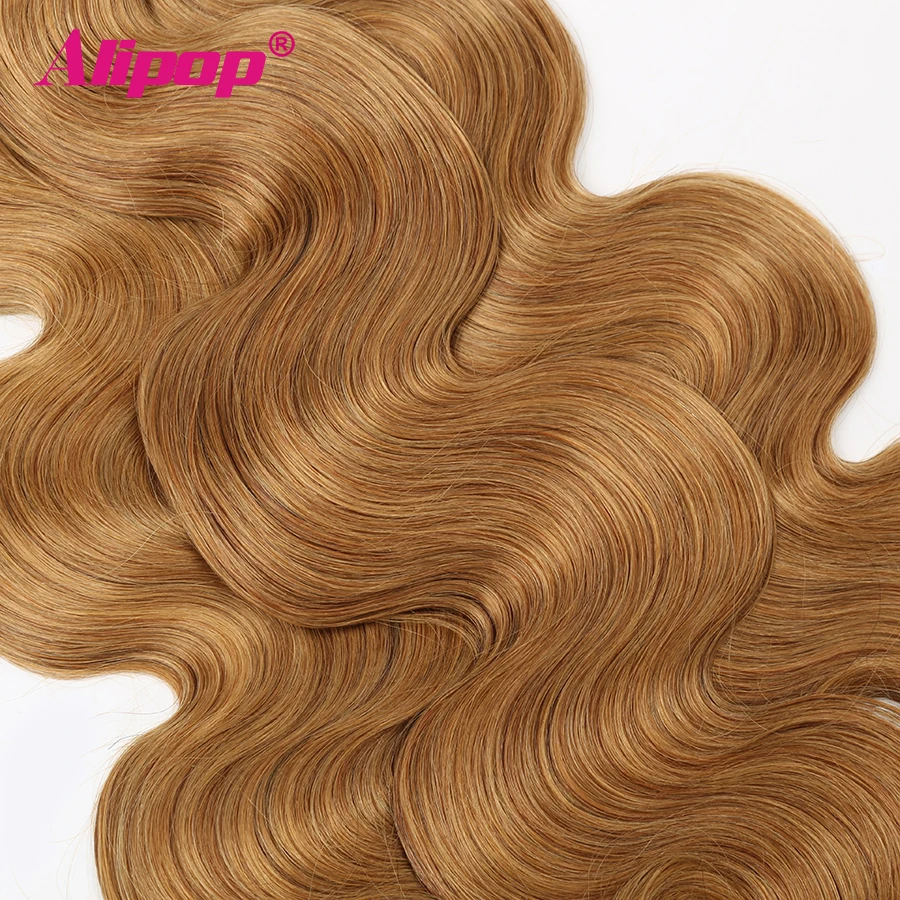 Honey Blonde Bundles Weave Body Wave Hair Bundles Deals 100% Human Hair Bundles Weave Hair Extenstions Alipop Non Remy (25)